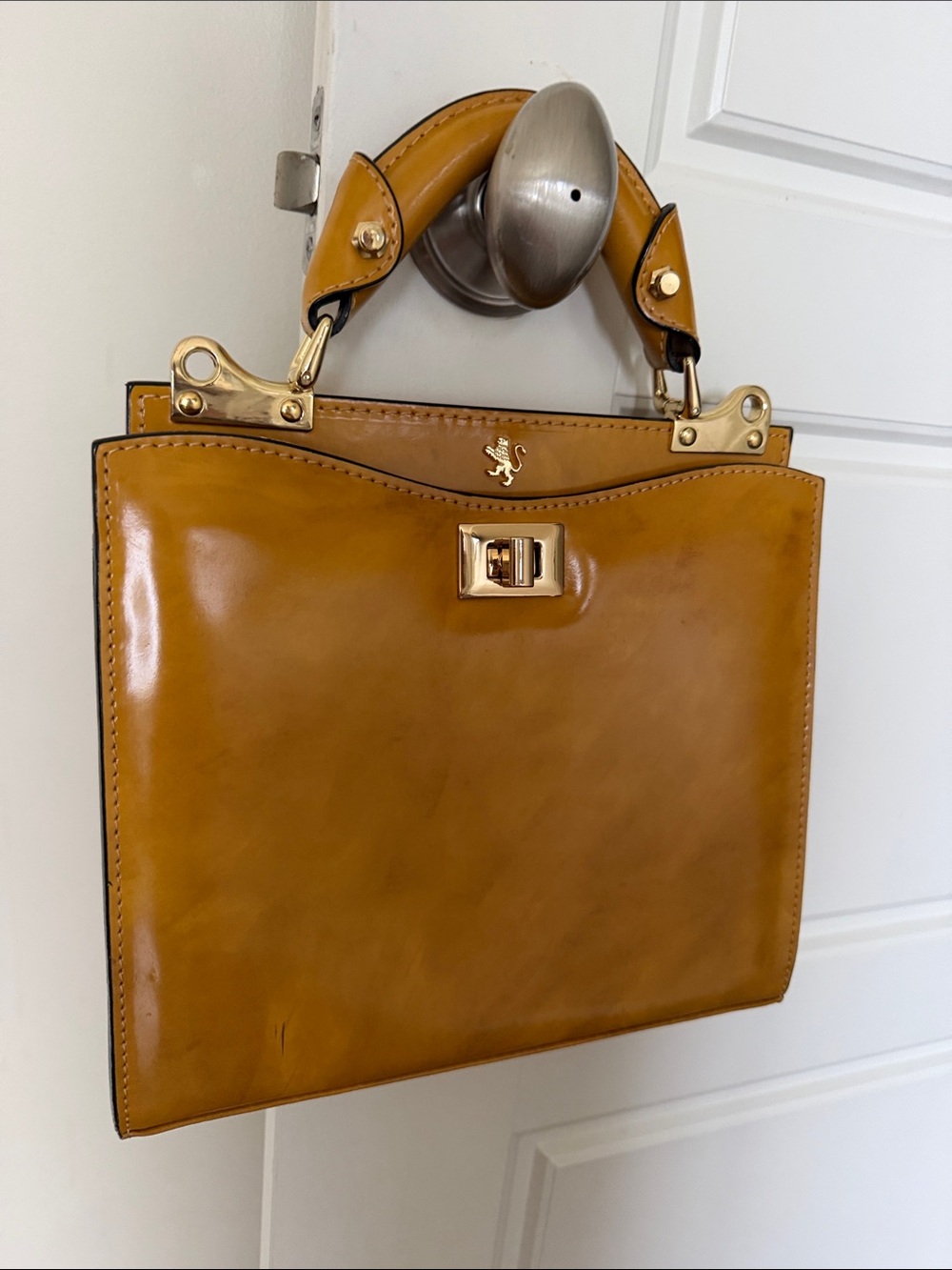 Pratesi ~ Anna Maria Luisa de' Medici Hand Bag ~ BEAUTIFUL 🧡 - Picture 8 of 14